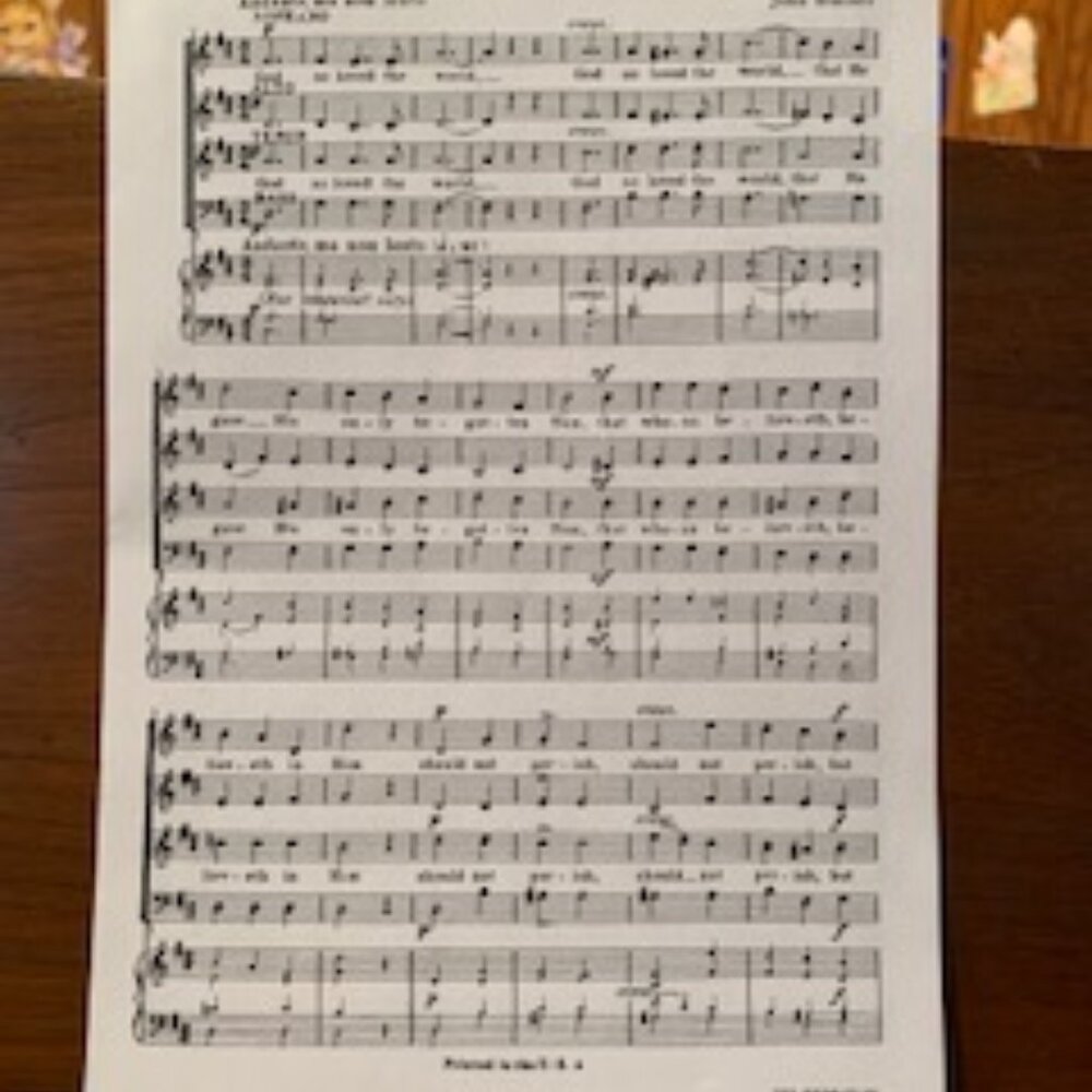 vocaal sheet music